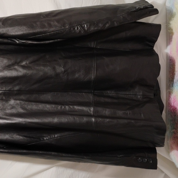 Excelled Classy Black Leather Jacket Sz.2XL - Picture 9 of 16